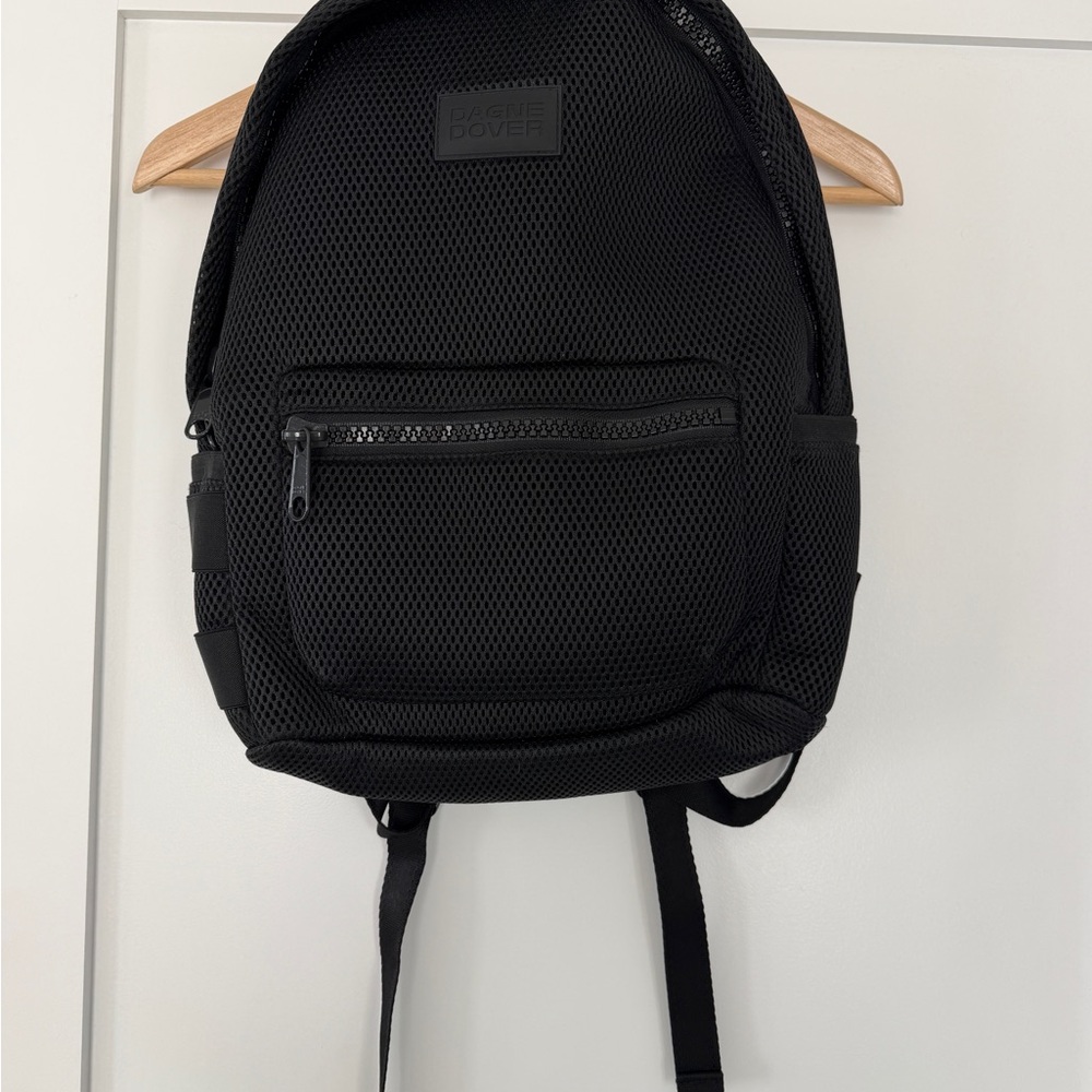 Dagne Dover Black Mesh Backpack